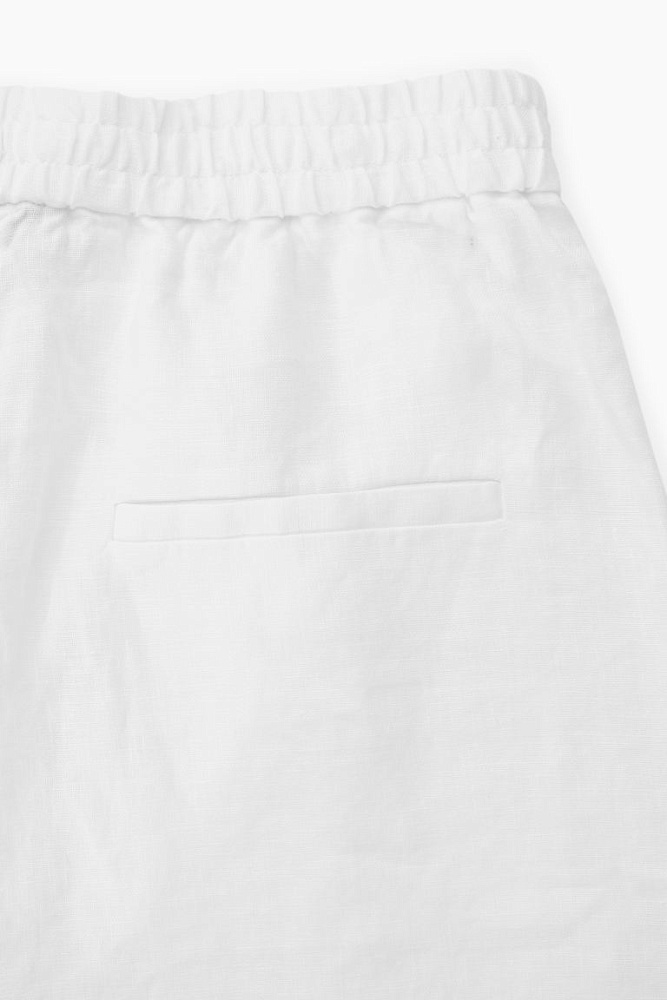Льняные шорты с эластичным поясом COS