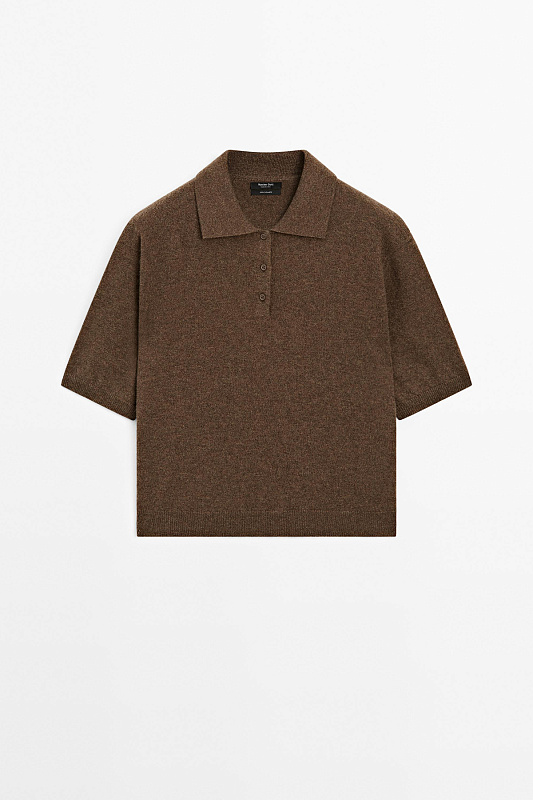 Джемпер-поло из 100% кашемира MASSIMO DUTTI Джемпер-поло из 100% кашемира MASSIMO DUTTI