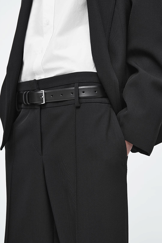 Широкие брюки из шерстяного твила COS Широкие брюки из шерстяного твила COS