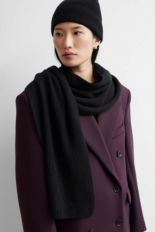 Кашемировый вязаный шарф Кашемировый вязаный шарф