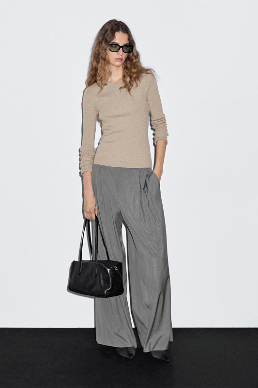 Джемпер из смесовой шерсти в рубчик Джемпер из смесовой шерсти в рубчик