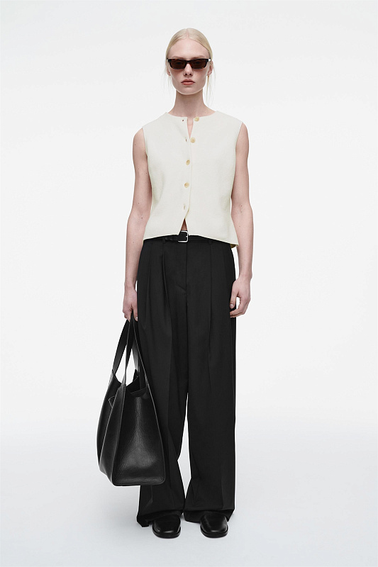 Вязаный хлопковый жилет COS Вязаный хлопковый жилет COS