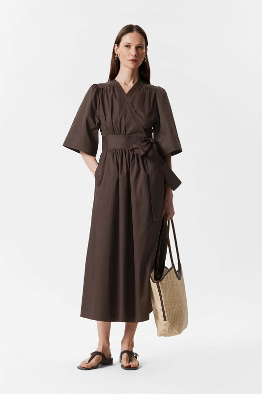 Платье миди с запахом Платье миди с запахом