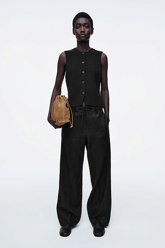 Вязаный хлопковый жилет COS Вязаный хлопковый жилет COS