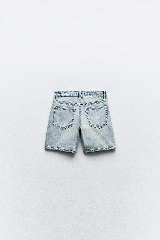 Джинсовые шорты-бермуды ZARA