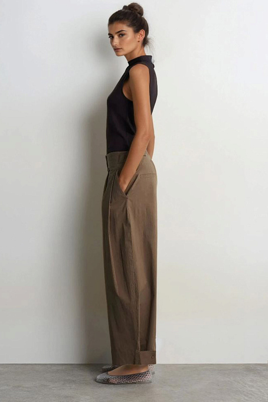 Хлопковые брюки-бочки COS Хлопковые брюки-бочки COS