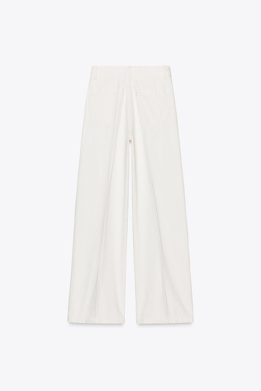 Широкие джинсы с высокой посадкой ZARA Широкие джинсы с высокой посадкой ZARA