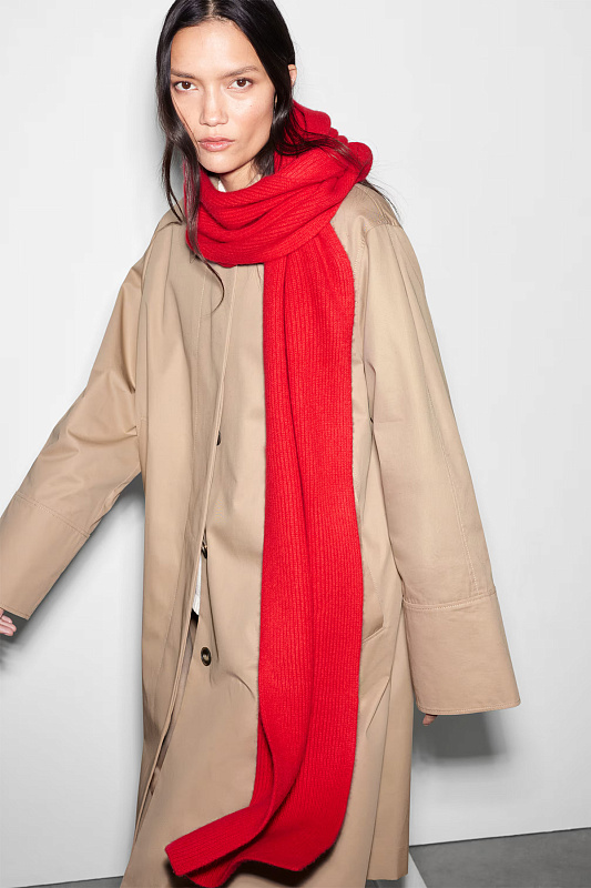 Кашемировый вязаный шарф Кашемировый вязаный шарф