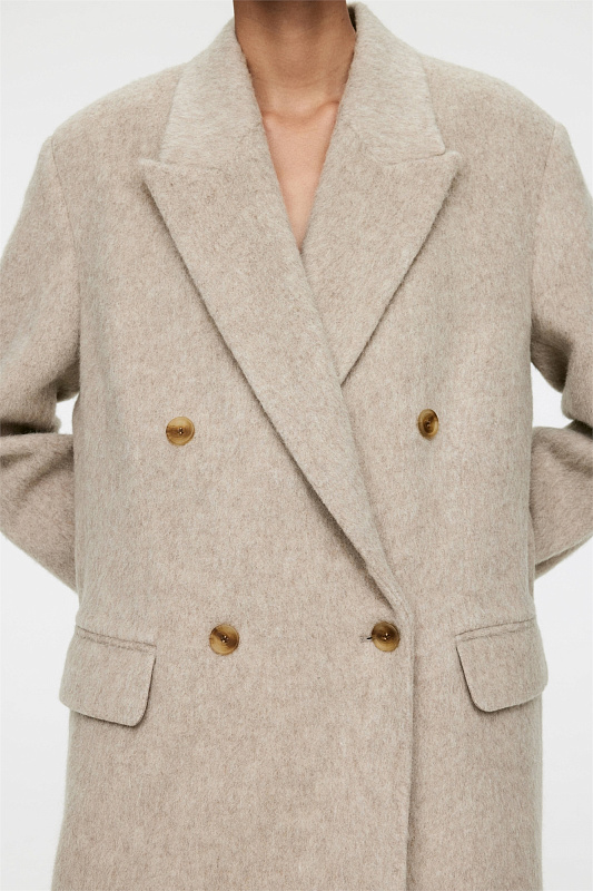 Двубортный пиджак из шерсти ARKET Двубортный пиджак из шерсти ARKET