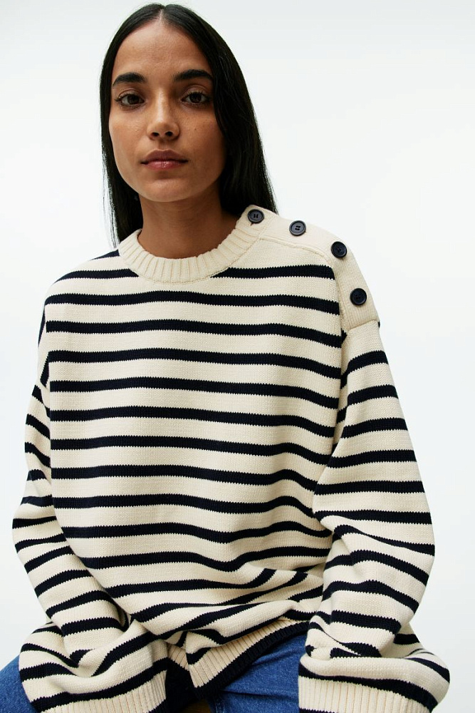 Джемпер хлопковый oversize ARKET