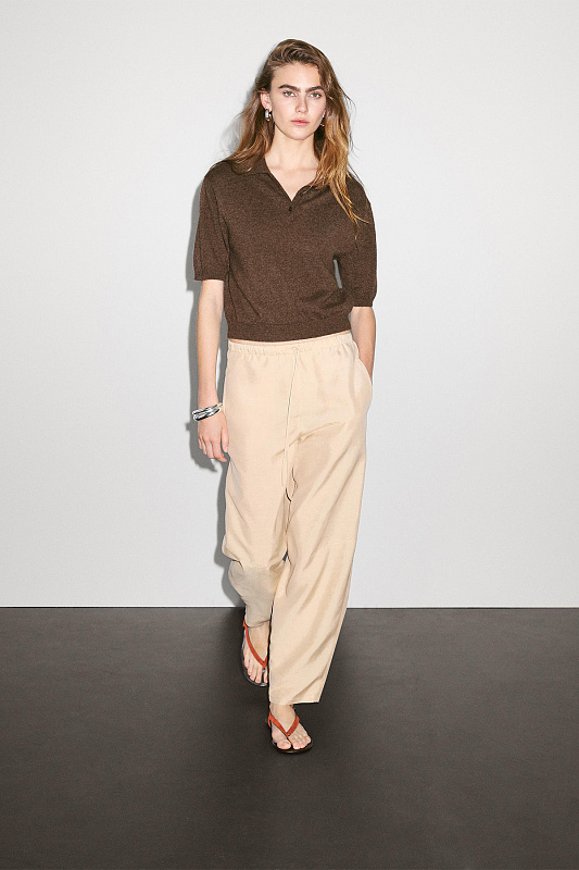 Джемпер-поло из 100% кашемира Джемпер-поло из 100% кашемира