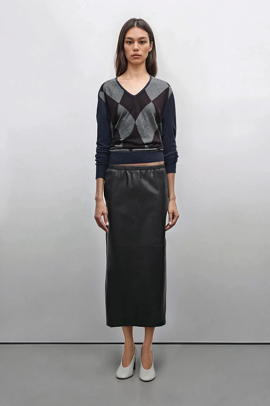 Пуловер из смеси шерсти и шелка