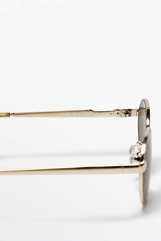 Солнцезащитные очки в круглой металлической оправе MASSIMO DUTTI Солнцезащитные очки в круглой металлической оправе MASSIMO DUTTI