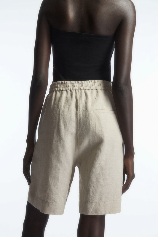 Льняные шорты с эластичным поясом COS Льняные шорты с эластичным поясом COS