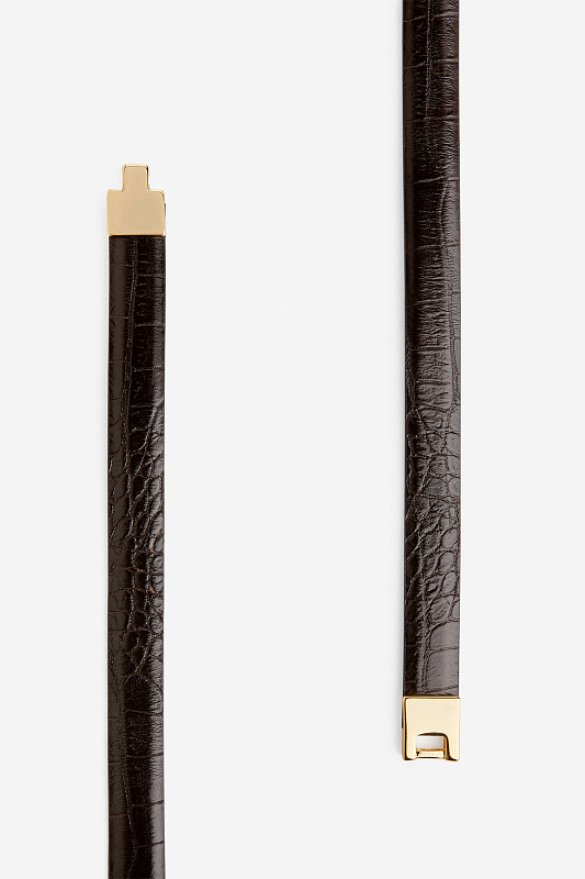 Кожаный ремень с пряжкой ARKET Кожаный ремень с пряжкой ARKET