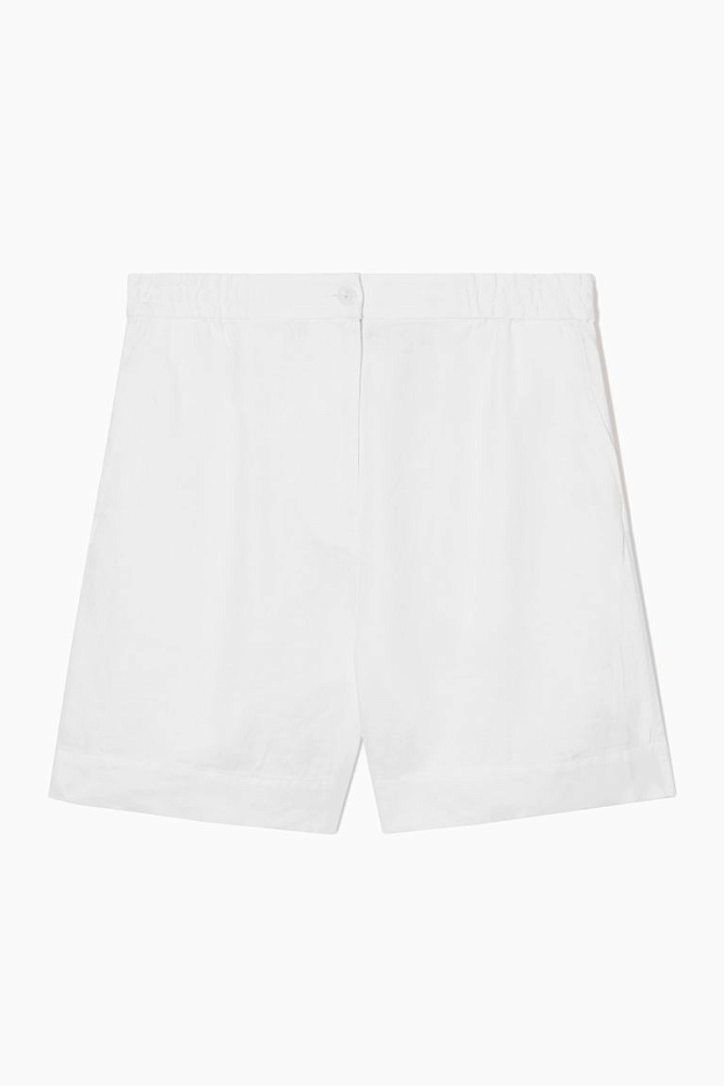 Льняные шорты с эластичным поясом COS