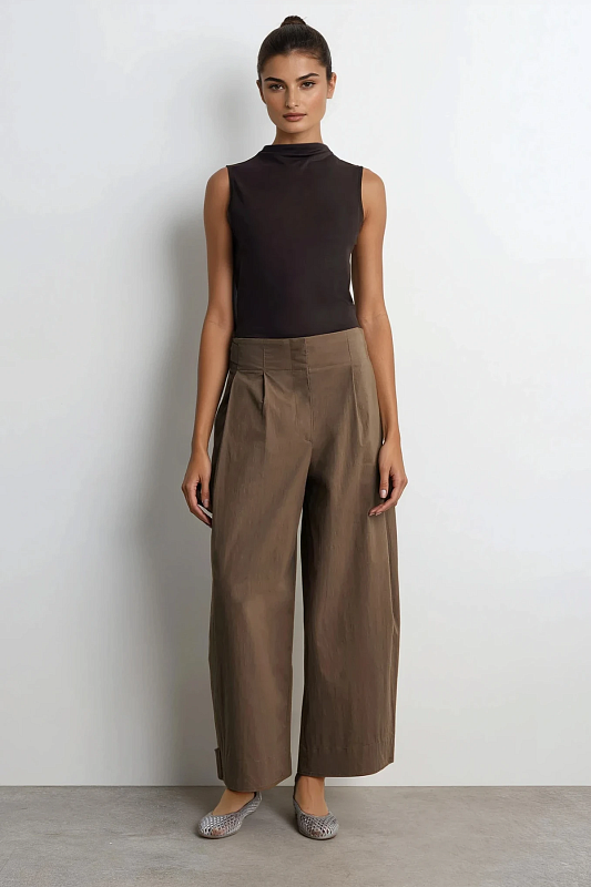 Хлопковые брюки-бочки Хлопковые брюки-бочки