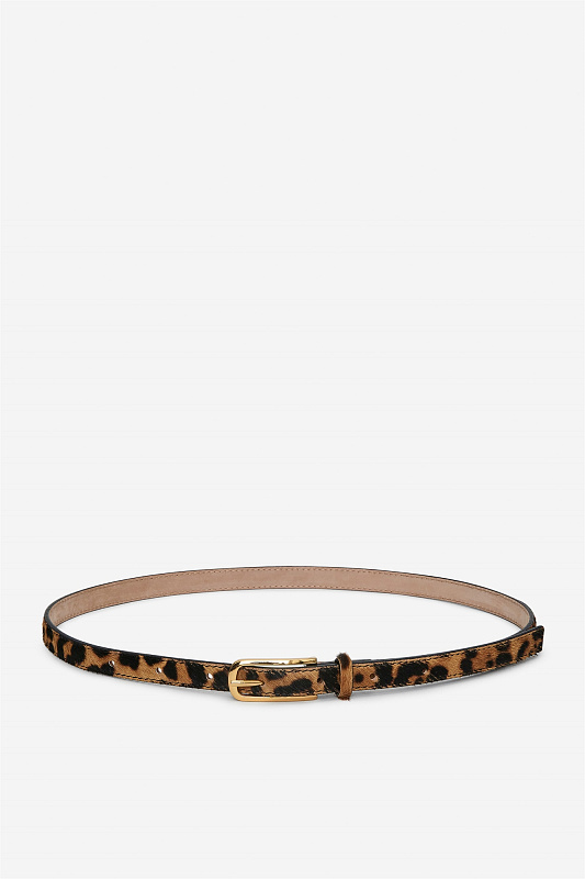 Кожаный ремень с леопардовым принтом ARKET Кожаный ремень с леопардовым принтом ARKET