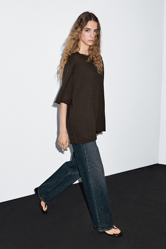 Свободный джемпер из 100% кашемира MASSIMO DUTTI Свободный джемпер из 100% кашемира MASSIMO DUTTI