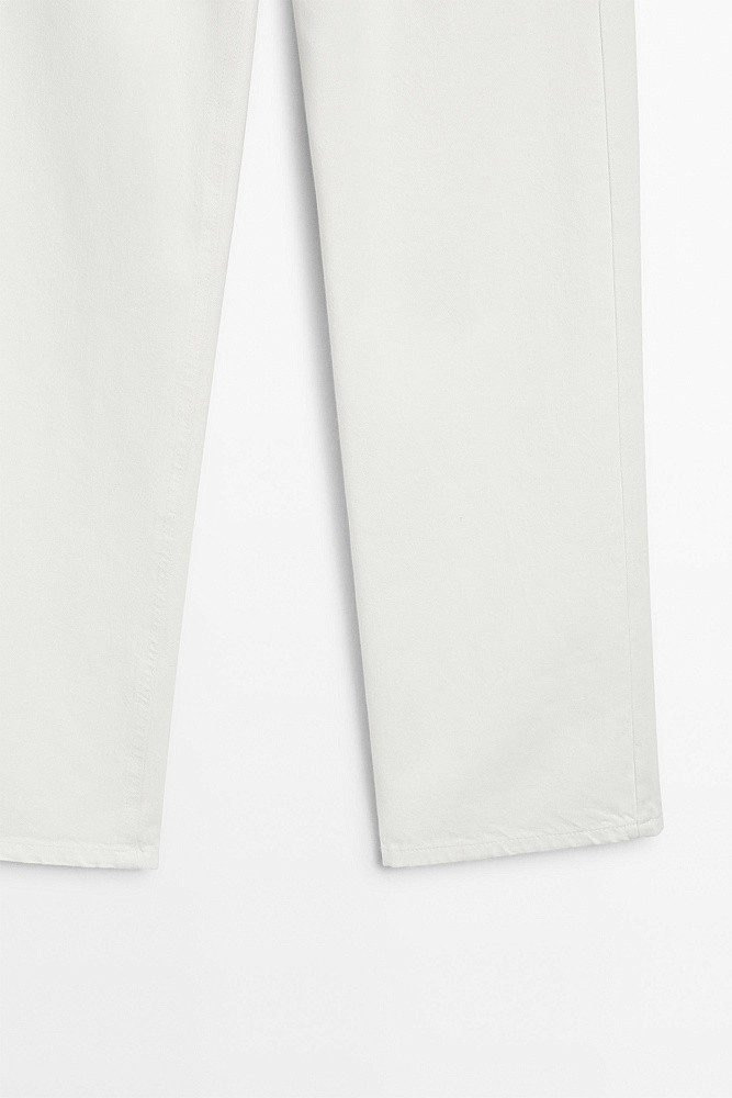 Прямые джинсы с завышенной посадкой MASSIMO DUTTI